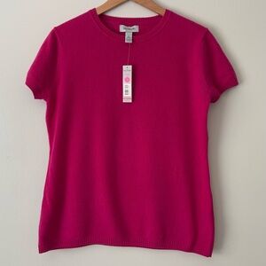 Bay Studio Women’s Cashmere Sweater Top NWT Size L Pink